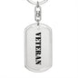 Veteran - Luxury Dog Tag Keychain