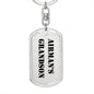 Airman's Grandson - Luxury Dog Tag Keychain