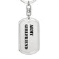Army Girlfriend - Luxury Dog Tag Keychain