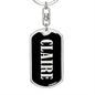 Claire v02 - Luxury Dog Tag Keychain