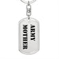 Army Mother - Luxury Dog Tag Keychain