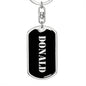Donald v3 - Luxury Dog Tag Keychain