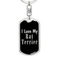 Love My Rat Terrier v2 - Luxury Dog Tag Keychain
