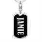 Jamie v02 - Luxury Dog Tag Keychain
