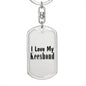 Love My Keeshond - Luxury Dog Tag Keychain