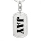 Jay - Luxury Dog Tag Keychain