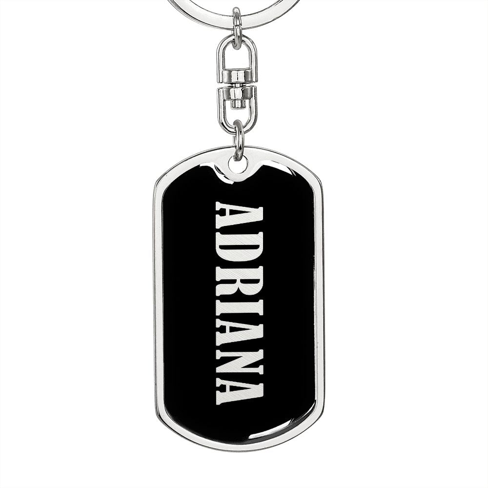 Adriana v02 - Luxury Dog Tag Keychain