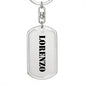 Lorenzo - Luxury Dog Tag Keychain