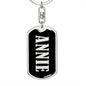 Annie v02 - Luxury Dog Tag Keychain