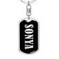 Sonya v02 - Luxury Dog Tag Keychain