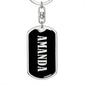 Amanda v02 - Luxury Dog Tag Keychain
