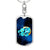 Zodiac Sign Aquarius - Luxury Dog Tag Keychain