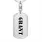 Grant - Luxury Dog Tag Keychain