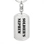 Soldier's Nephew - Luxury Dog Tag Keychain