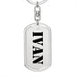 Ivan - Luxury Dog Tag Keychain