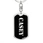 Casey v3 - Luxury Dog Tag Keychain