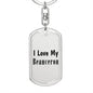 Love My Beauceron - Luxury Dog Tag Keychain