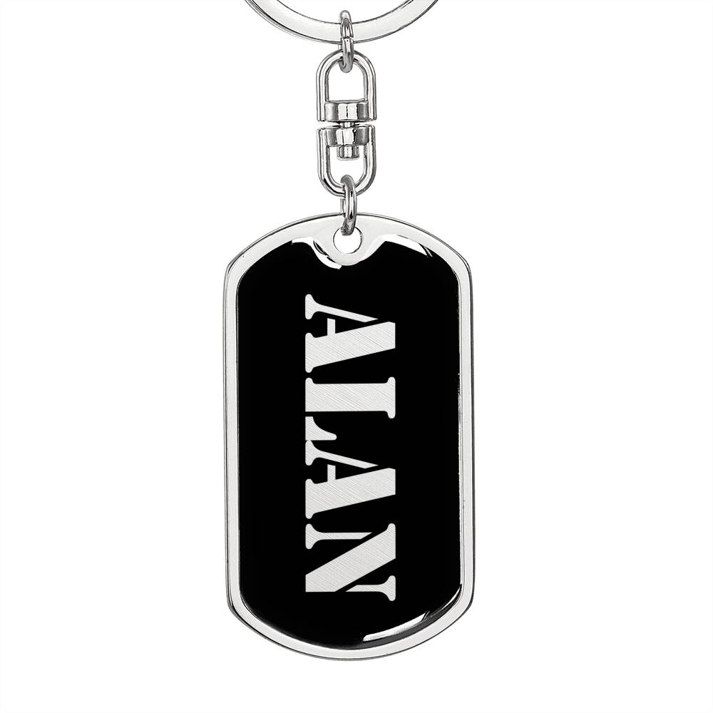 Alan v3 - Luxury Dog Tag Keychain