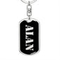 Alan v3 - Luxury Dog Tag Keychain