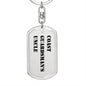 Coast Guardsman's Uncle - Luxury Dog Tag Keychain