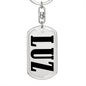 Luz v01 - Luxury Dog Tag Keychain