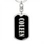 Coleen v02 - Luxury Dog Tag Keychain