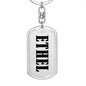 Ethel v01 - Luxury Dog Tag Keychain