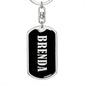 Brenda v02 - Luxury Dog Tag Keychain