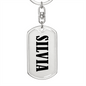 Silvia v01 - Luxury Dog Tag Keychain