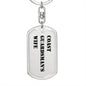Coast Guardsman's Wife - Luxury Dog Tag Keychain