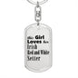 Irish Red and White Setter - Luxury Dog Tag Keychain