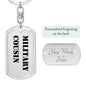 Military Cousin - Luxury Dog Tag Keychain