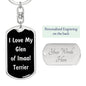 Love My Glen of Imaal Terrier v5 - Luxury Dog Tag Keychain