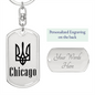 Chicago - Luxury Dog Tag Keychain