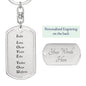 I Love You v2 - Luxury Dog Tag Keychain