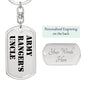 Army Ranger's Uncle - Luxury Dog Tag Keychain