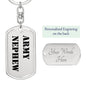 Army Nephew - Luxury Dog Tag Keychain
