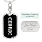 Cedric v3 - Luxury Dog Tag Keychain