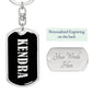 Kendra v02 - Luxury Dog Tag Keychain