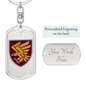 95th Air Assault Brigade (Ukraine) - Luxury Dog Tag Keychain