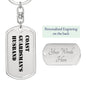 Coast Guardsman's Husband - Luxury Dog Tag Keychain