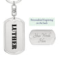 Luther - Luxury Dog Tag Keychain