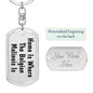Belgian Malinois's Home - Luxury Dog Tag Keychain