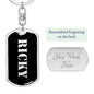 Ricky v3 - Luxury Dog Tag Keychain