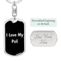 Love My Puli v5 - Luxury Dog Tag Keychain