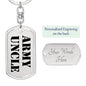 Army Uncle - Luxury Dog Tag Keychain