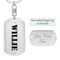 Willie - Luxury Dog Tag Keychain