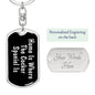 Cocker Spaniel's Home v2 - Luxury Dog Tag Keychain