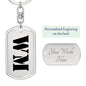 Wm - Luxury Dog Tag Keychain