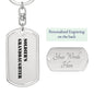Soldier's Granddaughter - Luxury Dog Tag Keychain